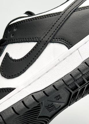 Nike sb dunk low wmns black white брендовые женские кроссовки найк тренд весна лето осень черно белые жіночі трендові чорно білі кросівки9 фото