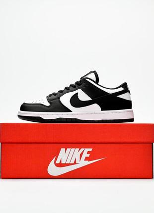 Nike sb dunk low wmns black white брендовые женские кроссовки найк тренд весна лето осень черно белые жіночі трендові чорно білі кросівки10 фото