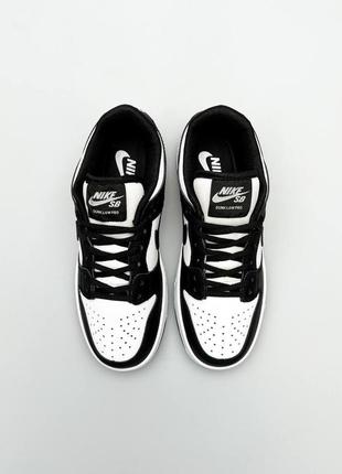 Nike sb dunk low wmns black white брендовые женские кроссовки найк тренд весна лето осень черно белые жіночі трендові чорно білі кросівки новинка8 фото