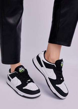 Nike sb strangelove black white новинка женские низкие трендовые кроссовки найк черно белые весна осінь літо жіночі круті чорно білі кросівки тренд2 фото