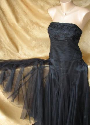 Супер платье черное и сеточка-от monsoon -новое