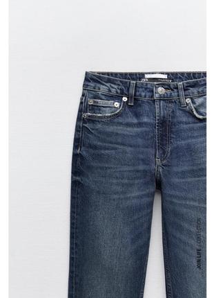 Зауженные джинсы средняя посадка зара4 фото