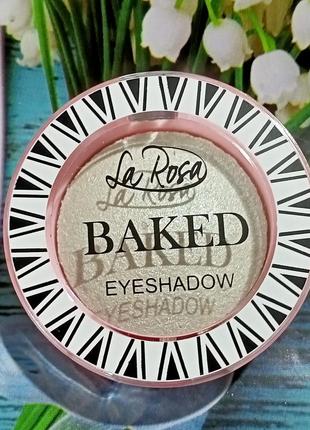 Тіні для повік la rosa baked eyeshadow запечені перламутрові одинарні le-11121 фото