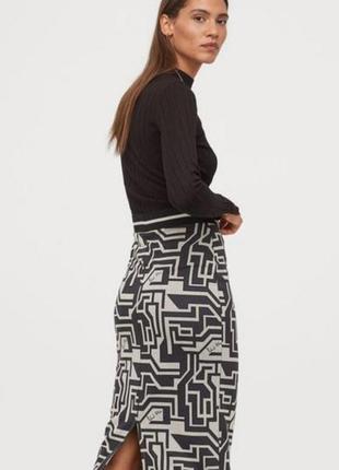 Юбка-миди в геометрический принт&1927ard allen x h&m