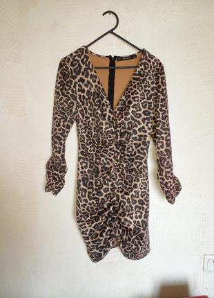 Платье леопардовое бандажное размер с3 фото