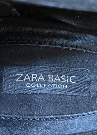 Стильные чёрные туфли лодочки от zara7 фото
