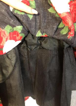 Платья пишное сарафан в цветочний принт2 фото