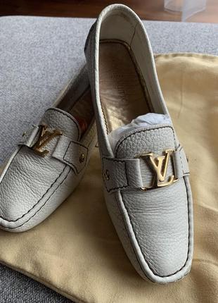 Лоферы туфли мокасины car shoe louis vuitton, оригинал