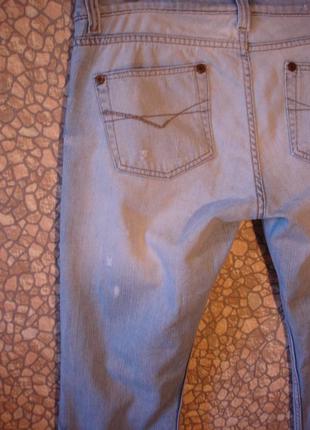 Стильные расклешенные рваные джинсы "river island " 14 р turkey3 фото