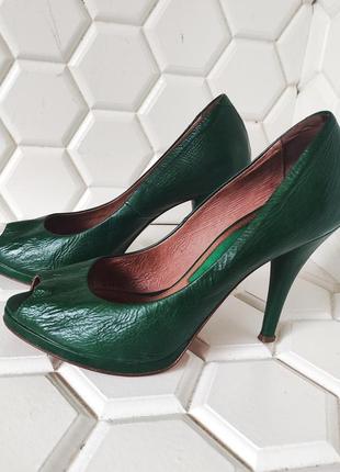 Туфли зеленые miss sixty