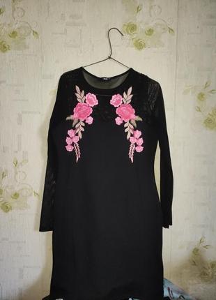 Плаття вишивка розі
