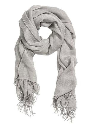 Оригинальный тканый шарф от бренда h&m 0342034016 разм. one size