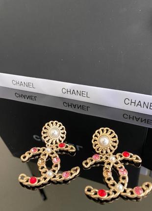 Серьги в позолоте с цирконием