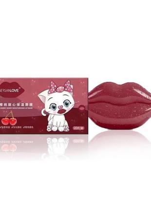 Гідрогелеві патчі для губ sersanlove cherry honey moisturizing lip mask5 фото
