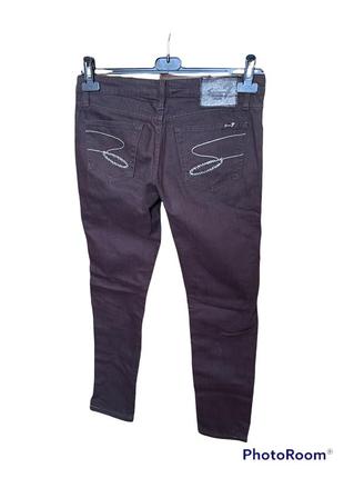 Коричневые брендовые джинсы7 фото