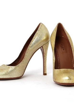 Alaia paris 38.5 пітон шкіра