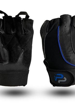Перчатки для фитнеса powerplay 9138 rapid черно-синие m