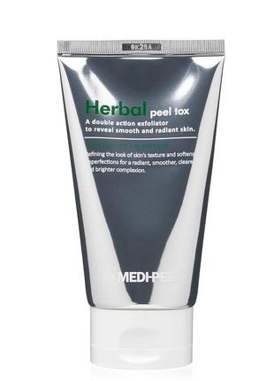 Очищаюча пілінг-маска з ефектом детокс medi-peel herbal peel tox wash off type cream mask