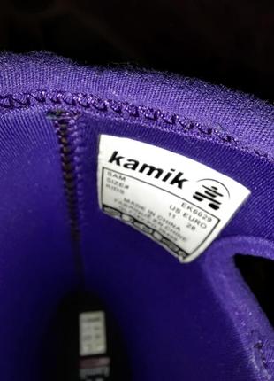 Фиолетовые дождевые резиновые сапоги сапожки kamik.28р7 фото