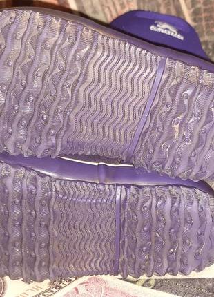 Фиолетовые дождевые резиновые сапоги сапожки kamik.28р6 фото