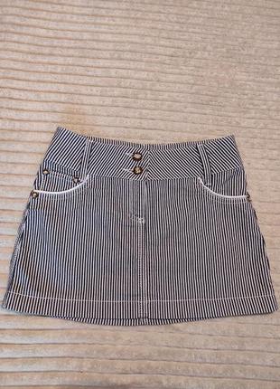 Юбка h&m, summer rose, спідниця xxs-s