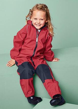 Демисезонный ветрозащитный непромокаемый комбинезон softshell на флисе от tchibo(германия) р.74-80