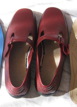 Новые кожаные туфли-мокасины hotter (англия), размер 41,5 (27 см)4 фото