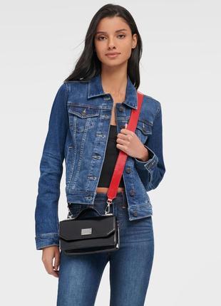 Сумка кроссбоди кожаная dkny pearl top handle crossbody r11exl40 оригинал4 фото