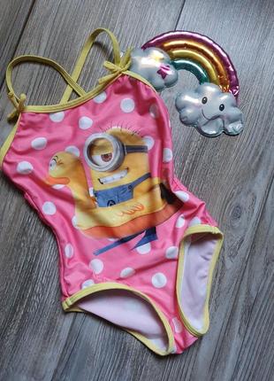 Купальник с миньонами идеал peacocks 2-3г