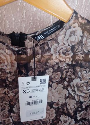 Сукня в квітковий принт zara 3