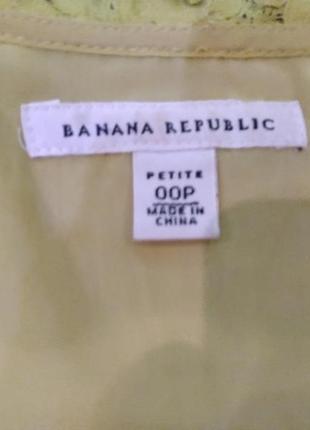 Топ с кружевными рюшами и пуговицами спереди banana republic. размер s.6 фото