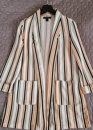 Довгий піджак у смужку