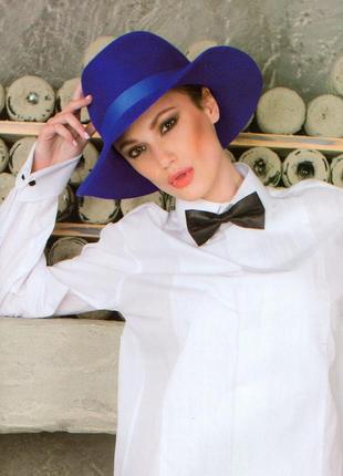 Капелюшок з фетру під чоловічий стиль