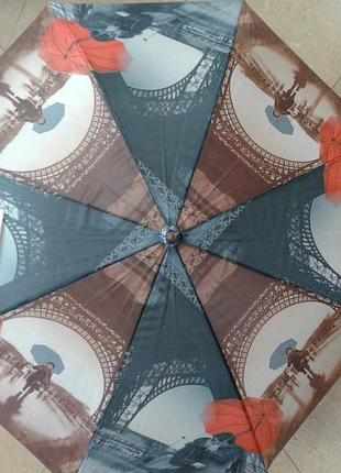 Зонт трость жіноча париж ейфелева вежа