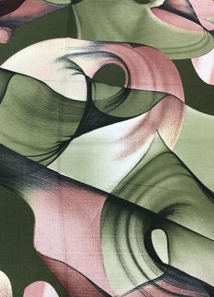 Палантин женский кашемировый  с абстрактным рисунком3 фото