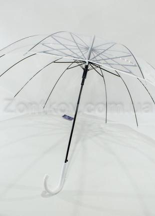 Жіночий парасоль прозорий на 14 спиць10 фото