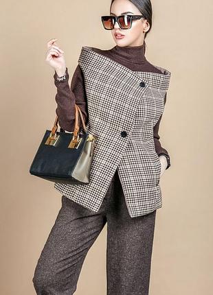 Двухсторонний женский жилет 42 -48 пальтовая ткань и х\б