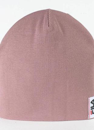 Шапочка хлопковая бини трикотажная унисекс