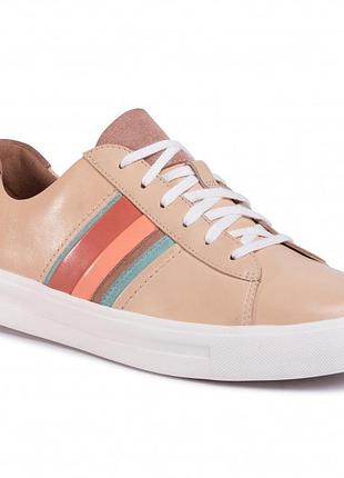 Шкіряні кеді clarks un maui band light tan