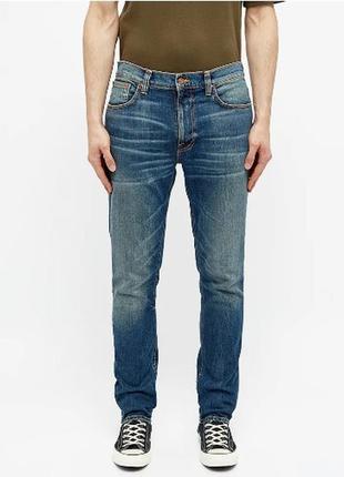 Завужені чоловічі джинси nudie lean dean+подарунок сорочка h&m