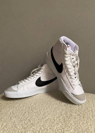 Кроссовки nike blazer vintage 77 white black4 фото