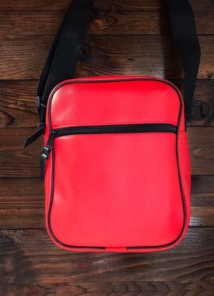 Чоловіча сумка philipp plein червона барсетка через плече мессенджер4 фото