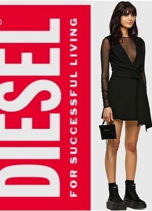 Мини платье от diesel⛔черное короткое платье🌷оригинал💯блуза платье🌈блузон