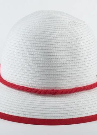 Жіноча літнє капелюх з маленькими полями колір синій3 фото
