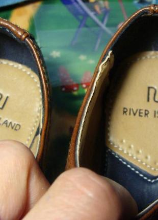 Туфли коричневые river island размер 32, 33, 34 факт. стелька 21.5 см4 фото