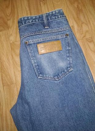 Втнтажнын джинсы плотные мом 100% коттон ,высокая посадка 33р.5 фото