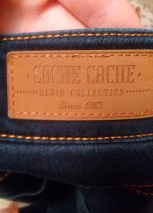 Темно-синие зауженные джинсы cache cache4 фото
