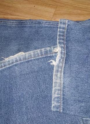 Втнтажнын джинсы плотные мом 100% коттон ,высокая посадка 33р.10 фото