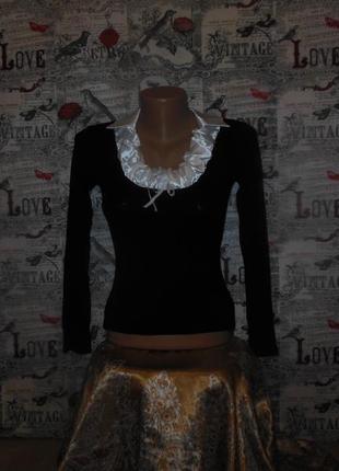 Комбінована блуза\лонгслив з рукавом 3\4