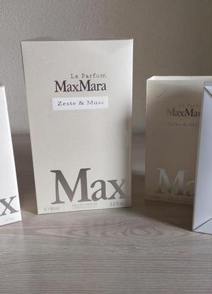 Парфюмированная вода max mara le parfum zeste & musc